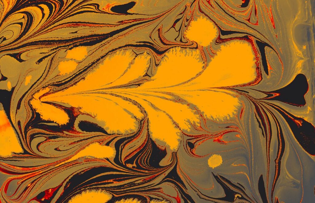 Mastering the First Impression: Your intriguing post title goes here Vibrant abstract art featuring swirling patterns in yellow and black hues.